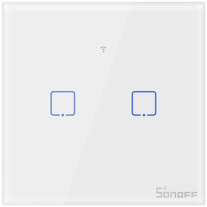 Switch Smart WiFi + RF 433 Sonoff T1 EU TX (2-channel)