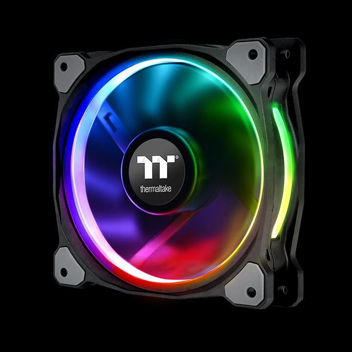 Ventilatorë RGB për PC Thermaltake Riing Plus 14, set 3 copë me hub, 140mm, shumëngjyrëshe