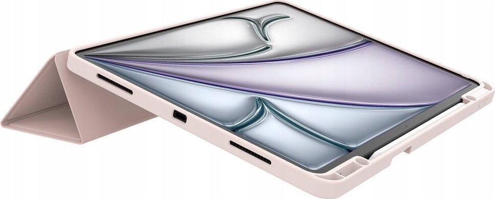 Kapak mbrojtës JCPal DuraPro për iPad Air 13" M2 M3, folio me mbajtëse për Pencil, rozë