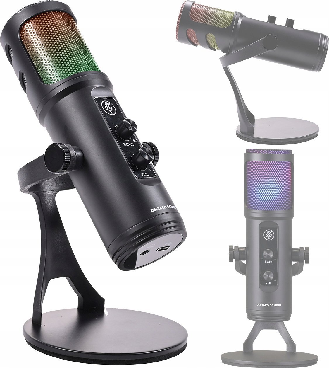Mikrofon gaming Deltaco GAM-171, USB, i zi