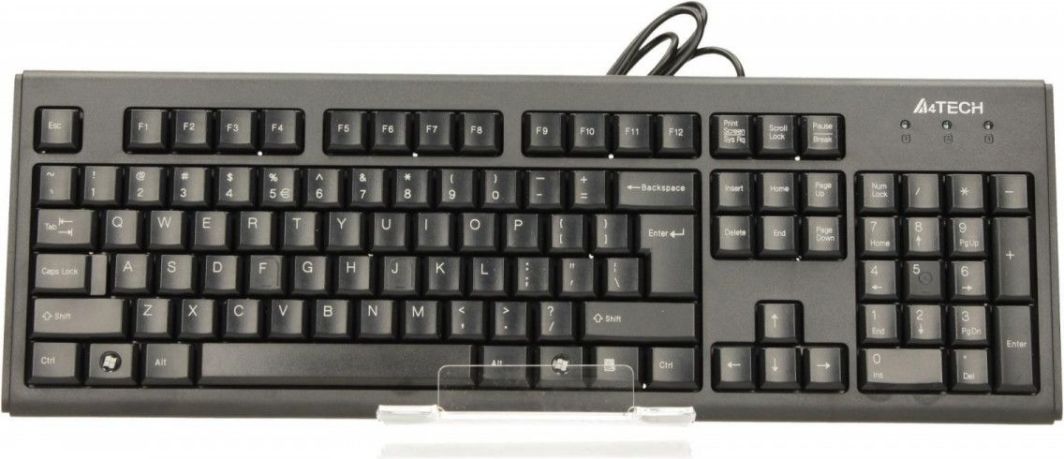 Tastierë A4Tech KR-83, me kabllo, US, e zezë