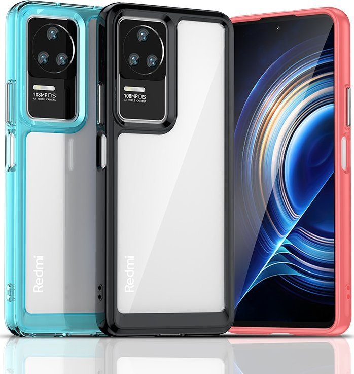 Mbulesë telefoni Hurtel Outer Space Case për Xiaomi Poco F4 5G, kornizë fleksibile, e zezë