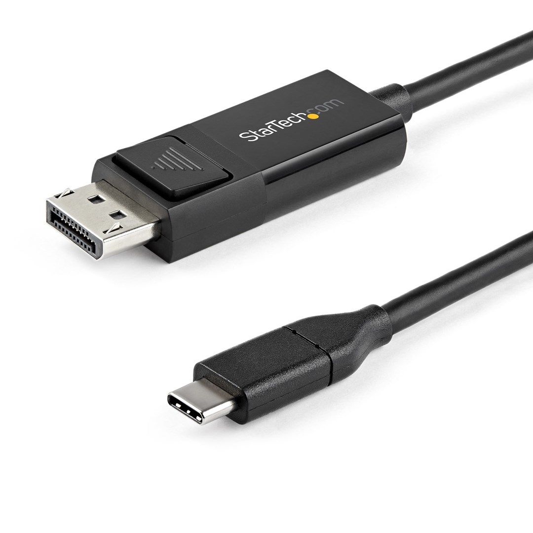 Kabllo StarTech, USB-C në DisplayPort 1.2, 1 m, e zezë