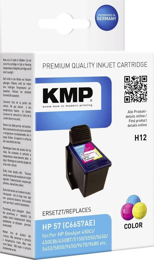 Kертриџ боја KMP H12, три бои, 1 парче