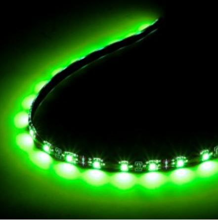 Shirit LED Lamptron Flexlight Pro, 24 LED, 4 pin Molex, i gjelbër