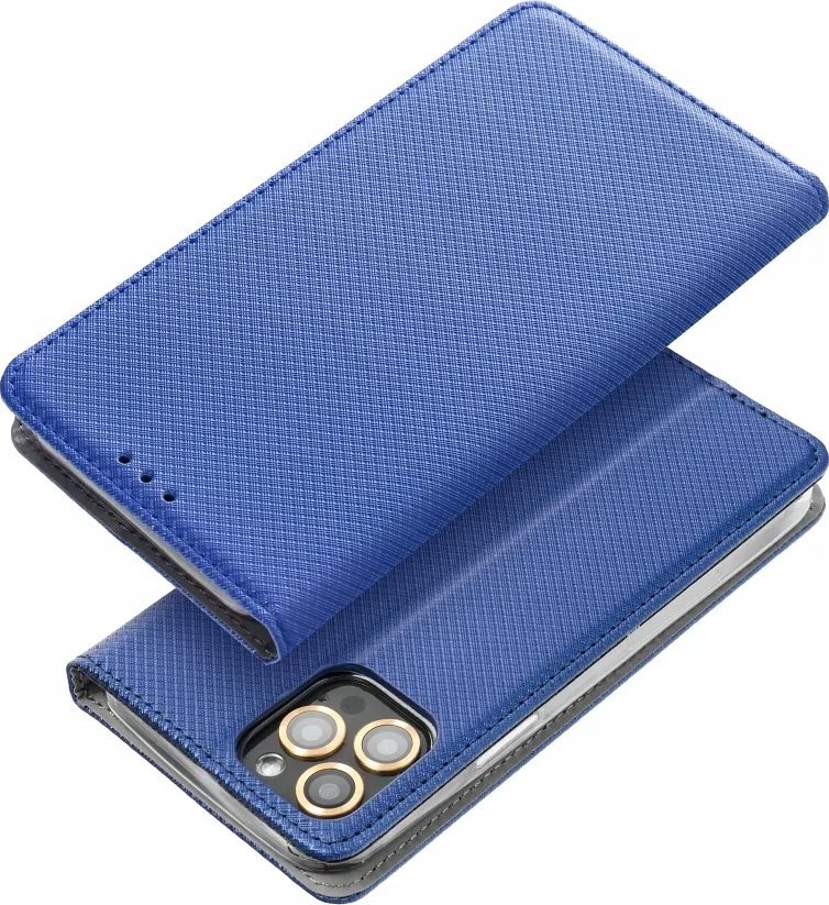 Kapak libër për telefon Oppo A18 A38, smart case, navy blue