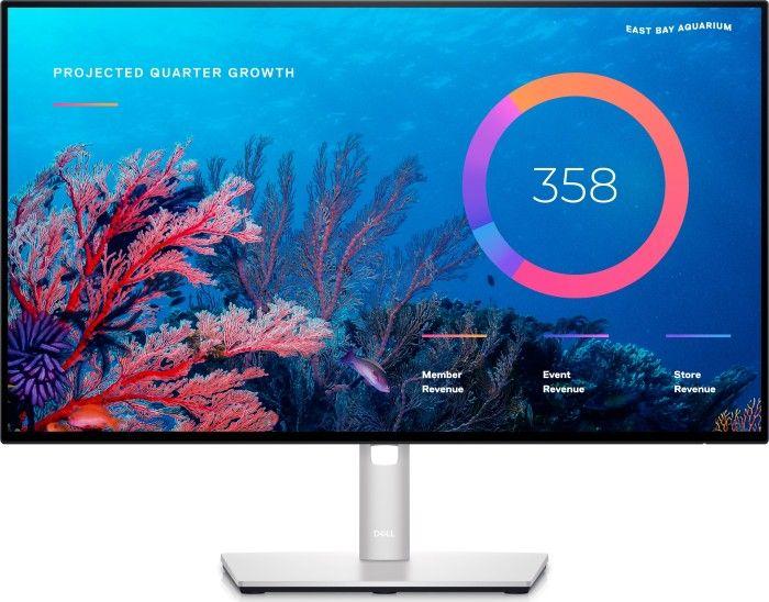 Monitor Dell UltraSharp U2422HE, 23.8 ", 1920 x 1080, 60 Hz, 11.8 W, i zi / i argjendtë
