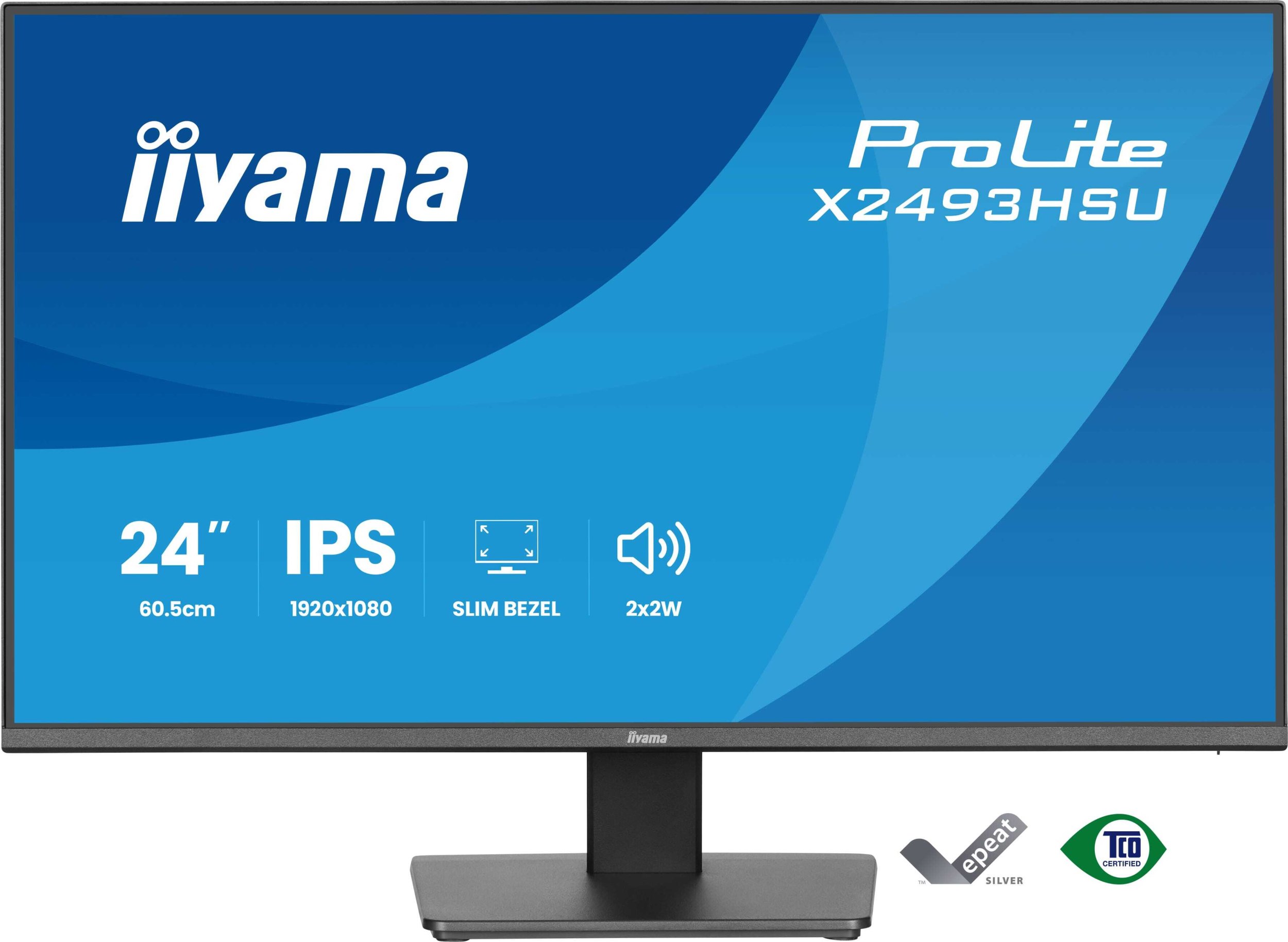 Монитор за компјутер Иијама ПроЛајт X2493HSU-B1, 23.8", Full HD, IPS, 120Hz, црн