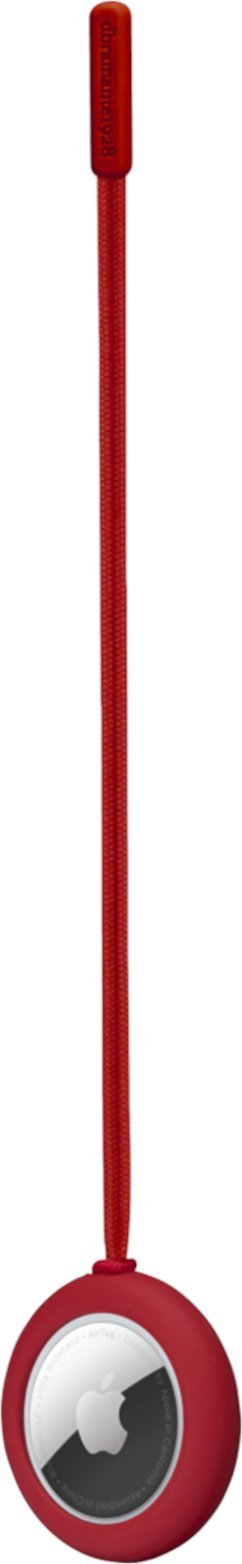 Mbajtëse AirTag Dbramante1928 Greenland, rrip snap in, plastikë e ricikluar, e kuqe Candy Apple Red
