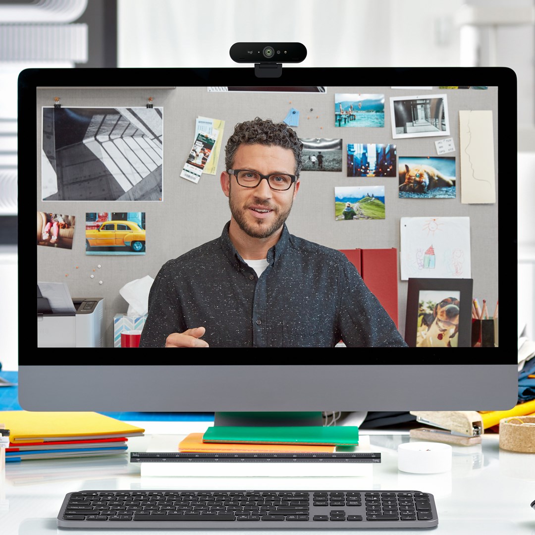 Kamerë Logitech BRIO, 4K, 90FPS, Windows Hello, e zezë
