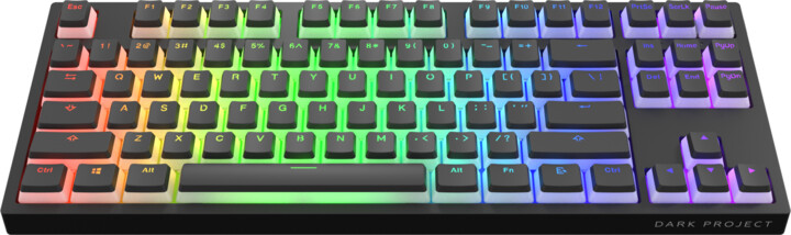 Tastierë Dark Project KD87A Pudding, Gateron Optical Red, US