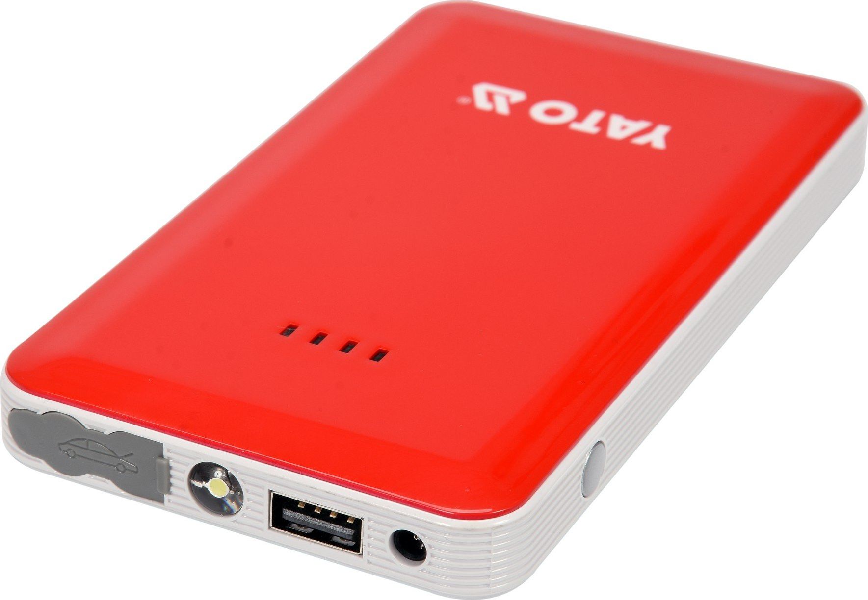 Powerbank Yato YT-83080, 7500mAh, me startues makine, i bardhë e kuqe