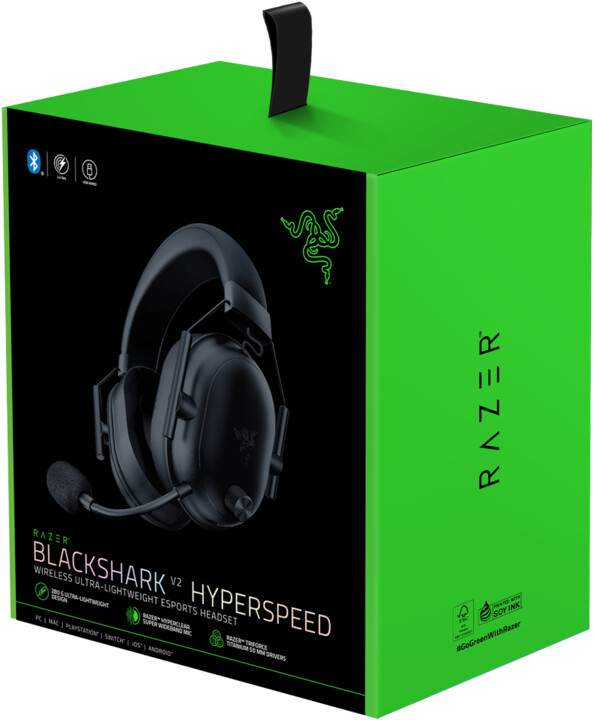 Kufje Razer BlackShark V2 HyperSpeed, të zeza
