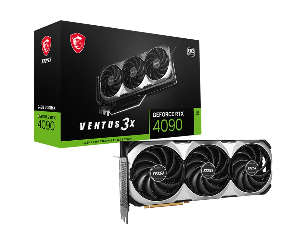 Kartë grafike MSI VENTUS NVIDIA GeForce RTX 4090, OC, 24 GB GDDR6X