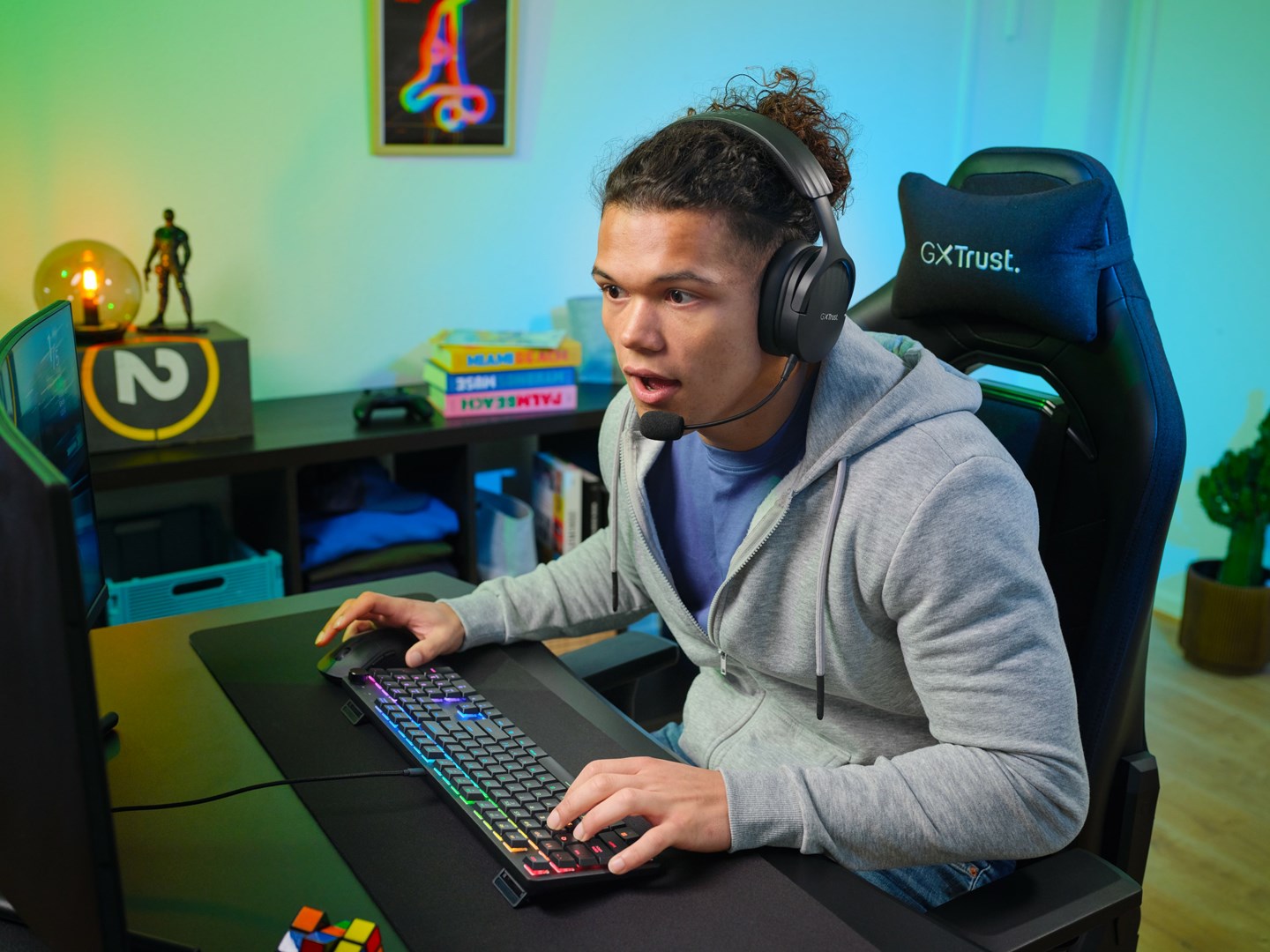 Tastierë Gaming GXT 866 Torix, Mekanike, RGB, Low-Profile, e zezë