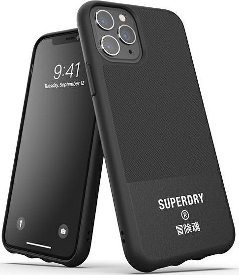 Mbrojtëse e pasme Dr Nona SuperDry Molded Canvas për iPhone 11 Pro, e zezë