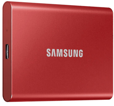 Disk Samsung T7, 2TB, i kuq
