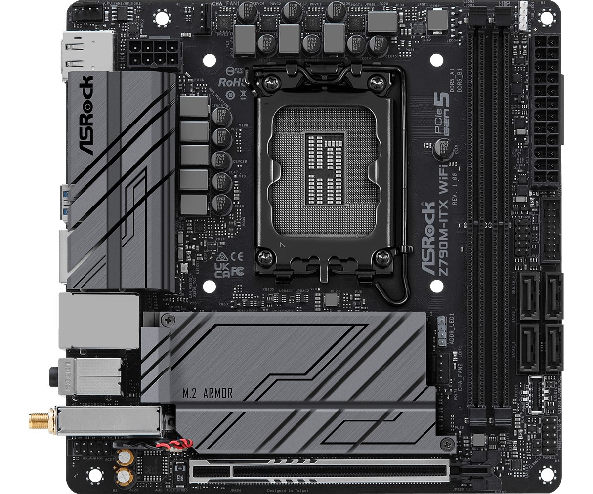 Pllakë amë Asrock Z790M-ITX WiFi Intel Z790 LGA 1700 mini ITX