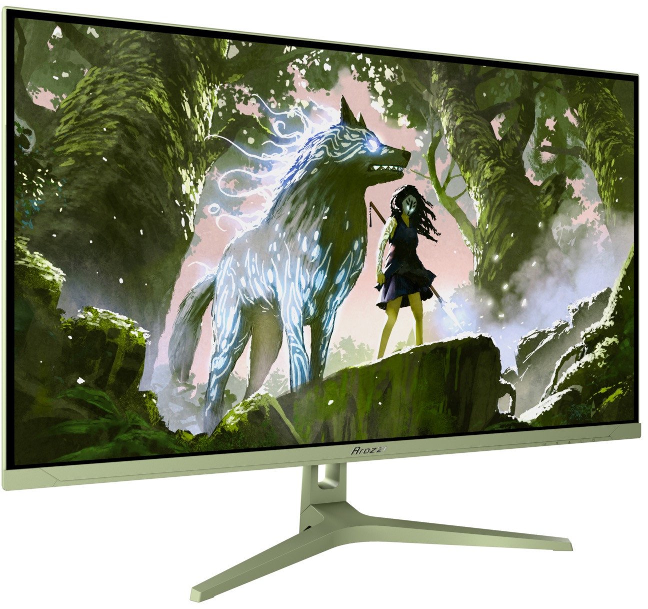 Monitor gaming Arozzi Nova 32", IPS, QHD 180Hz, jeshile Forest Green