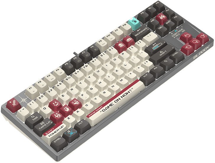 Tastierë Bloody Pixel Battle S87, mekanike, RGB, me kabllo