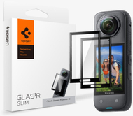 Mbrojtësi i ekranit Spigen Glas.tR SLIM S2P për Insta360 X4, qelq i fortësuar, 2 copë, i zi