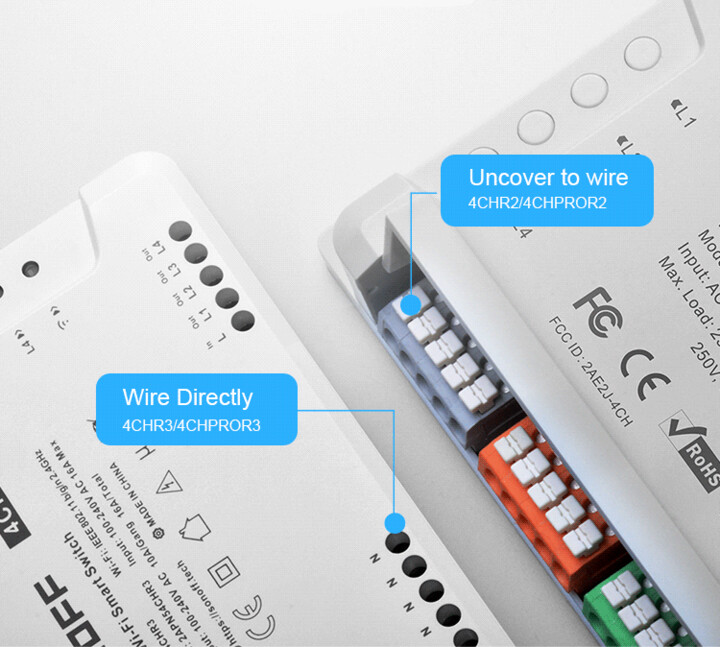 Ndërprerës Sonoff 4CHPROR3 Smart