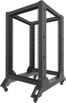 Raft i hapur Lanberg Open Rack 19, 18U, 600x800 mm, i zi