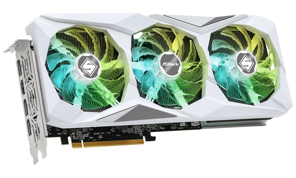 Kartelë grafike Asrock Radeon RX7600XT Steel Legend OC, 16GB GDDR6, 2539 MHz, e bardhë