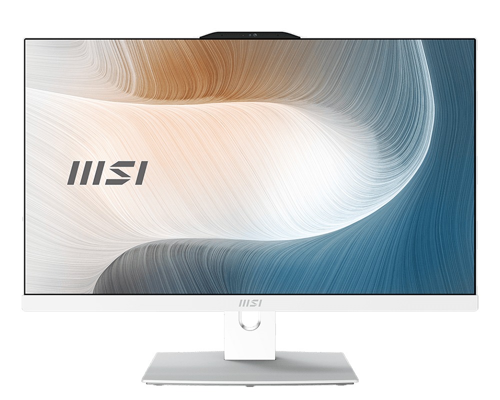 Kompjuter All in One MSI Modern AM242TP 12M-1819CZ, 23.8" FHD me prekje, Intel Core i3, 8GB RAM, 500GB SSD, i bardhë