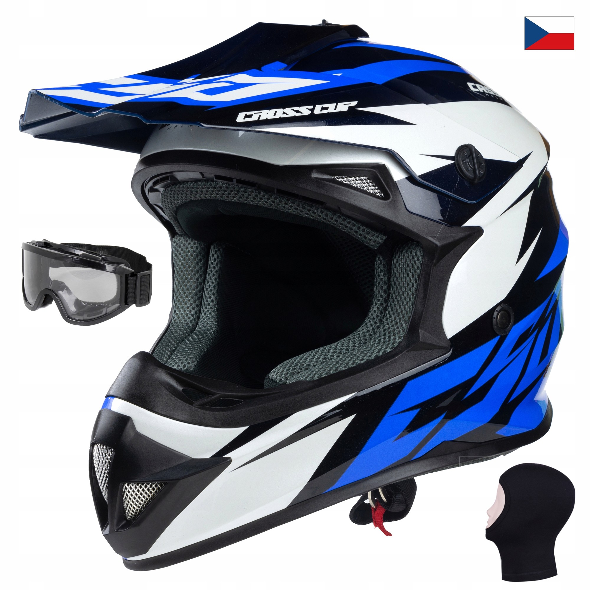 Helmetë krosi Cassida Motorcycle Helmet For Cross, polikarbonat, 1350 g, e zezë