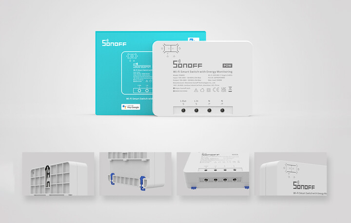 Ndërprerës Sonoff POWR3 High Power Smart