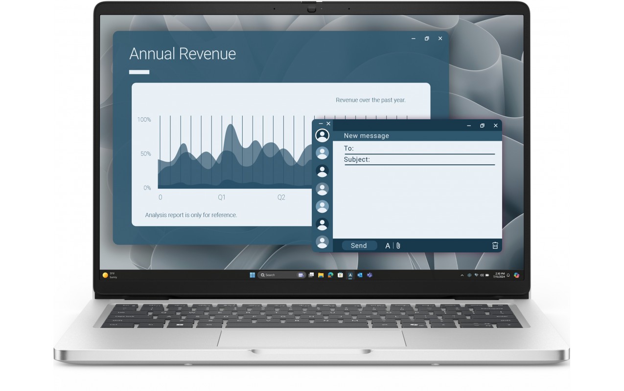 Laptop Dell Pro 14, Ryzen AI, 16GB RAM, 512GB SSD, gri