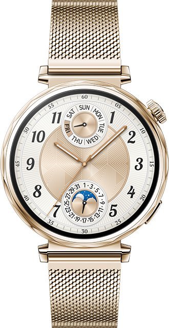Smartwatch Huawei Watch GT 5, 41mm, byzylyk Milanese, ngjyrë ari