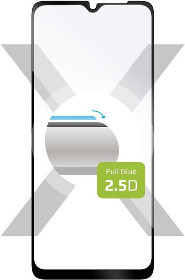 Xham mbrojtës FIXED Full-Cover për Samsung Galaxy A13, i zi