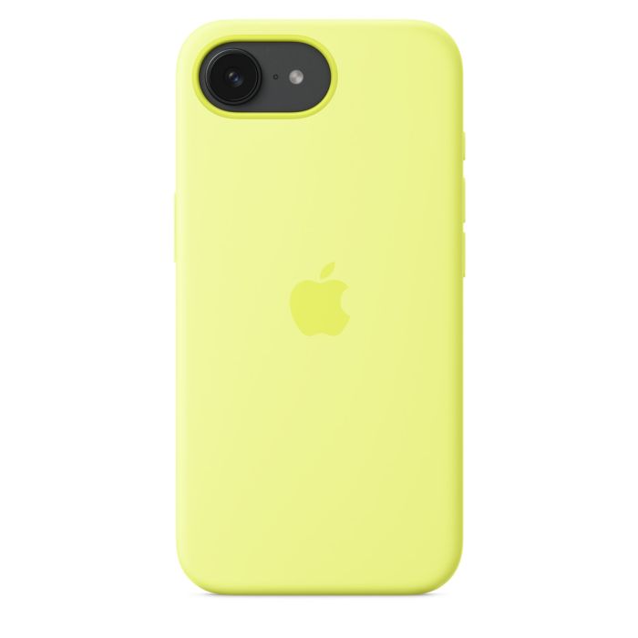 Apple iPhone 16e Silicone Case, Neon Yellow, Seasonal 2