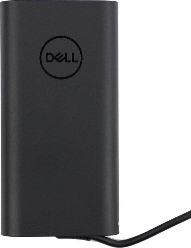 Karikues laptopi Dell 130W USB C, prizë UK, i zi