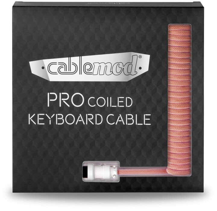 Kabllo spirale CableMod Pro, USB-C/USB-A, 1,5m, e portokalltë
