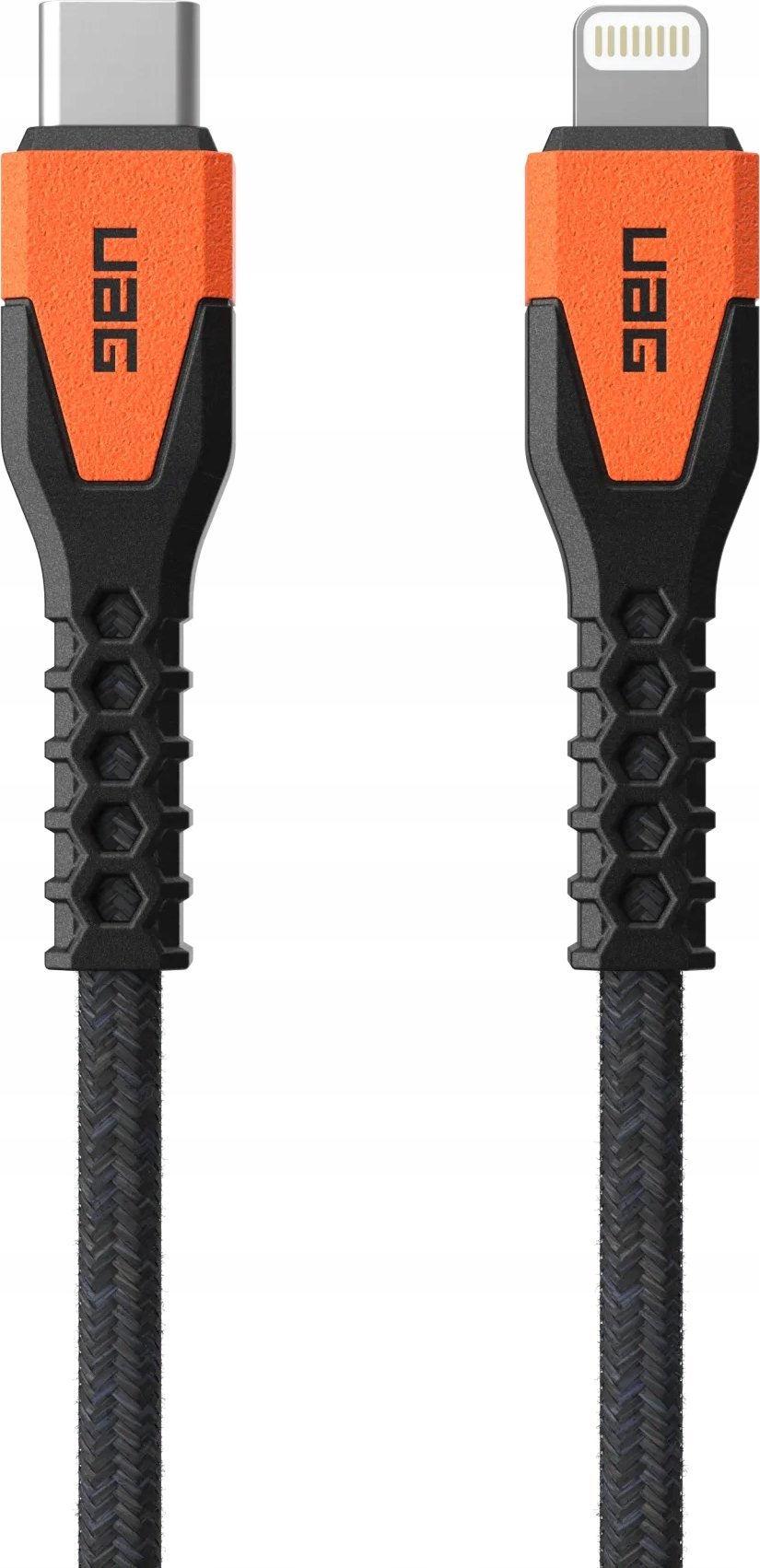 Kabllo karikues Urban Armor Gear Kevlar Core, USB C në Lightning 1.5m, 30W, gri