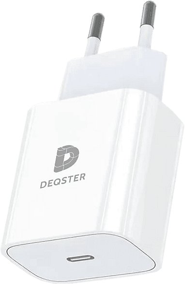 Полнач USB Deqster 30W, приклучок USB-C, ЕУ приклучок, бел