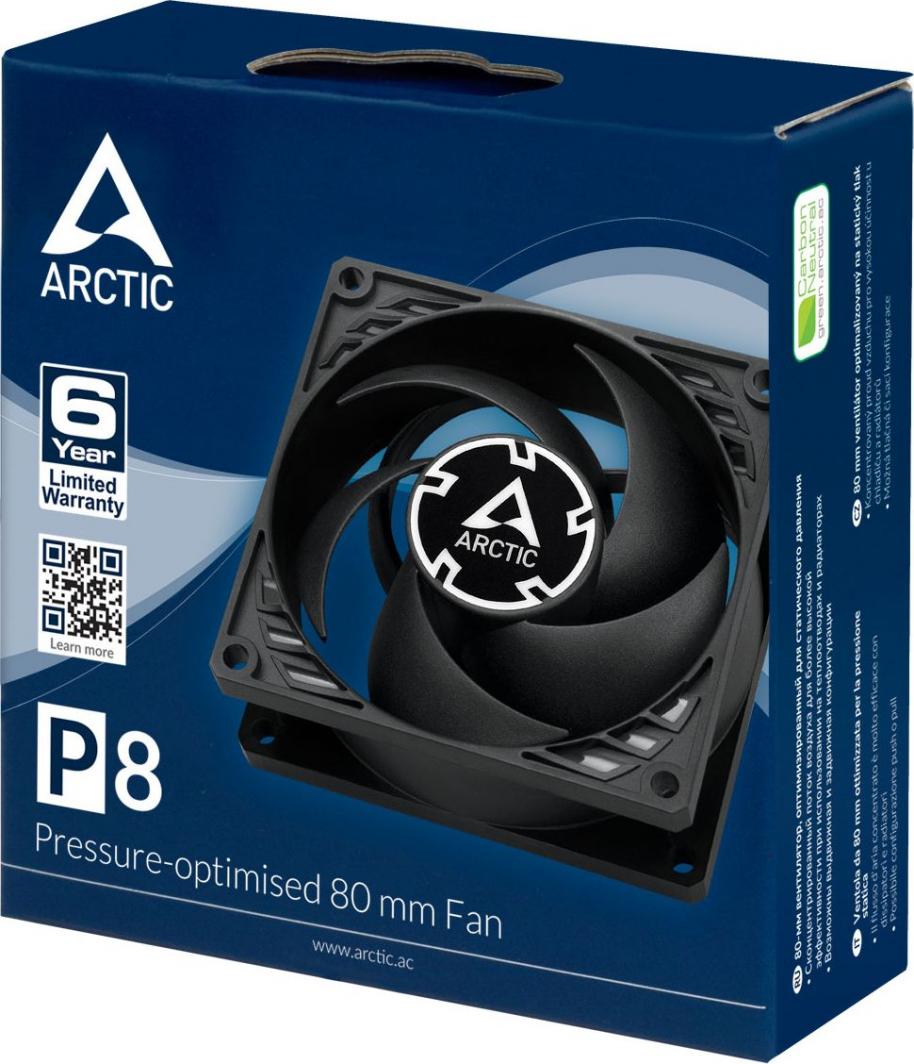Ventilator Arctic P8 fan, 12V, i zi