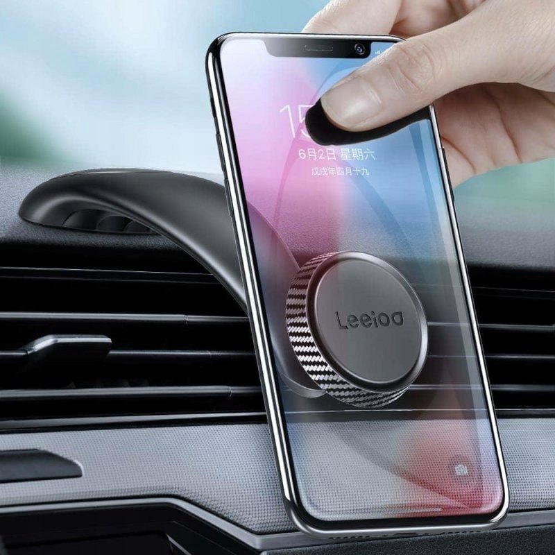 Mbajtës telefoni për veturë Leeioo VCS-0165, magnetik, për pult