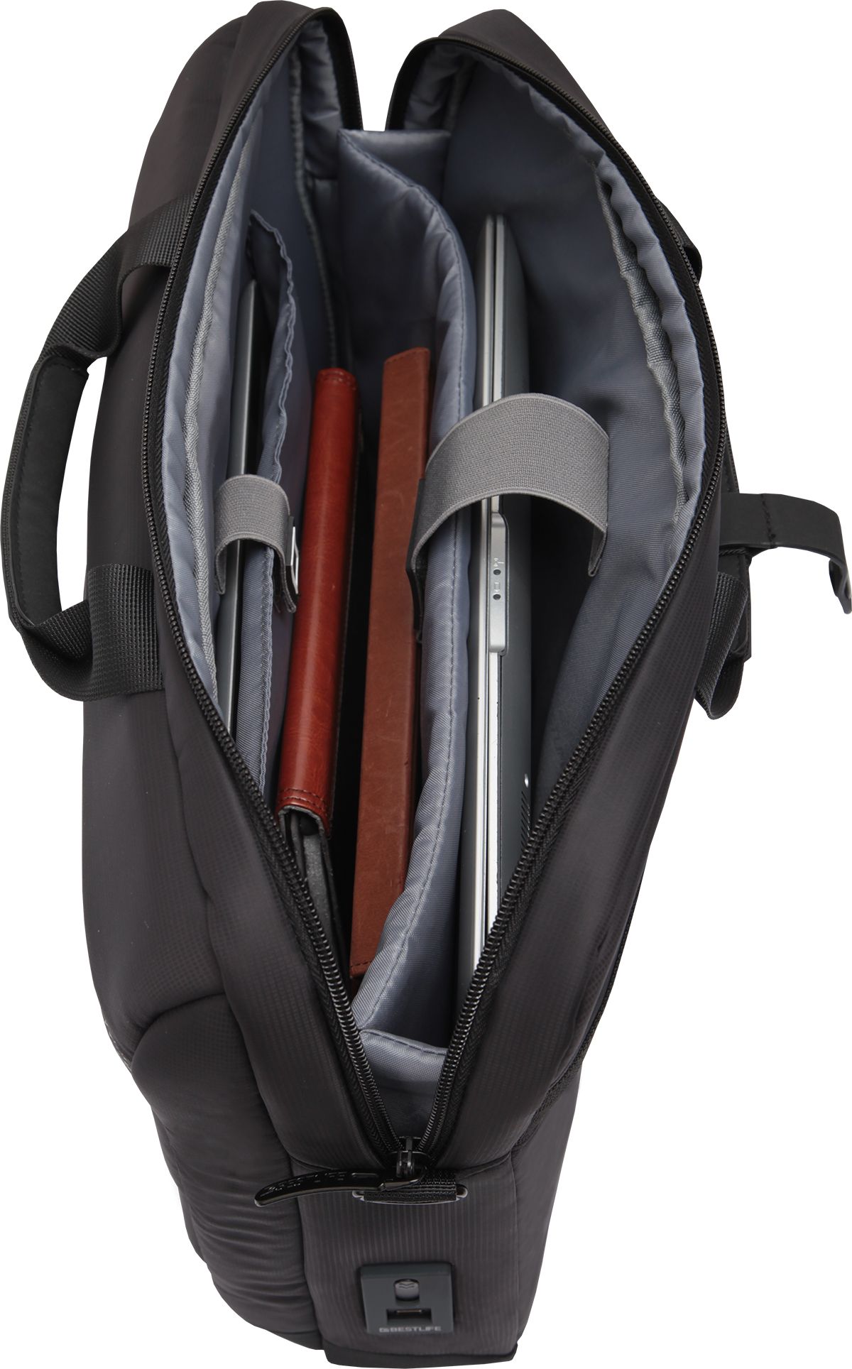 Çantë shpine me rrota BestLife Trolley Backpack 15.6", USB Type C, e zezë