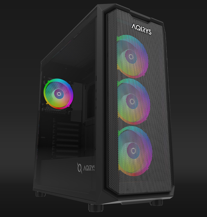 Kuti kompjuterike gaming WEZEN Pro, ATX, 4x 120mm RGB, e zezë