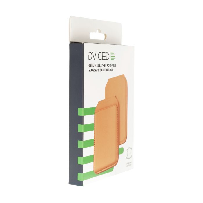 Dviced Leather MagSafe Foldable Cardholder, Orange