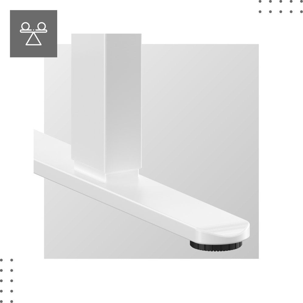 Tavolinë elektrike gaming MA Leader 7.0, lartësi e rregullueshme, memorie pozicionesh, e bardhë