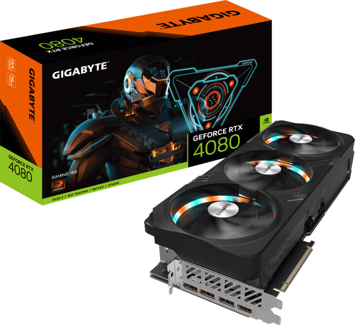 Kartë grafike VGA nV GIGABYTE GeForce RTX 4080 Gaming 16G, 16384 MB GDDR6X