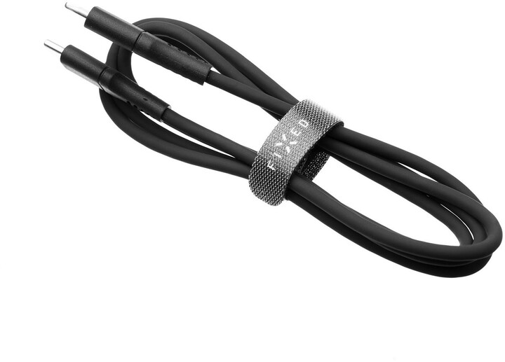 Kabllo e të dhënave dhe për karikim FIXED USB-C - USB-C, USB 2.0, PD 60W, 2m, e zezë