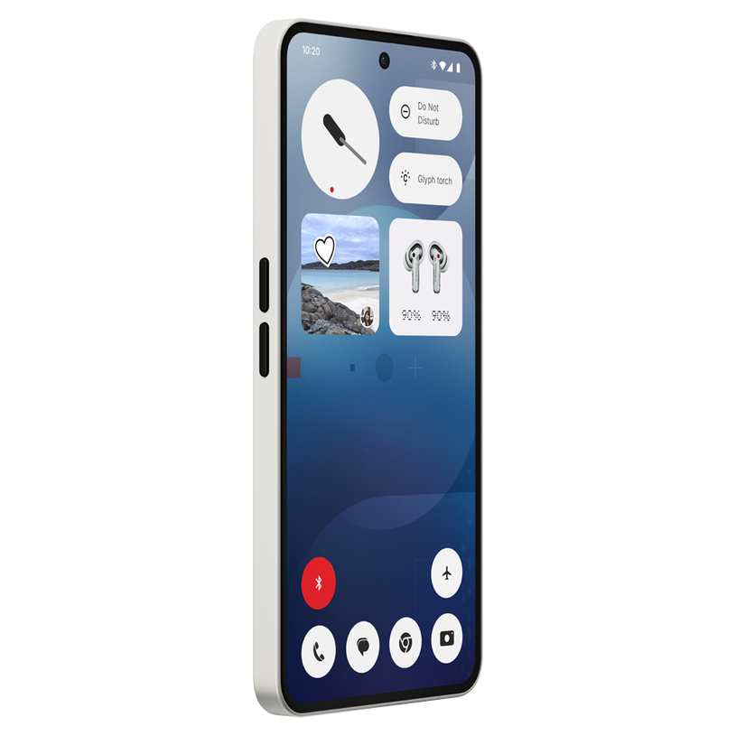 Celular Nothing Phone(3a), 6.77", 8GB/128GB, i bardhë