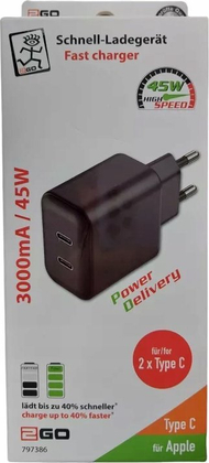 Karikues muri 2GO, 45W, 2x USB C, i zi