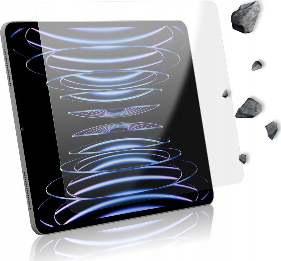 Xham mbrojtës hibrid GrizzGlass HybridGlass Easy për Apple iPad 9th 10.2", transparent
